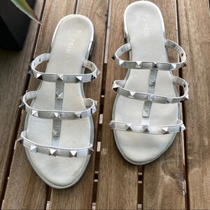Sandals white Primark silver size 38